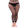 Abberrki Womens Sexy Fishnet Footless Tights High Waisted Net Footless Leggings (Footless # 4) view 2