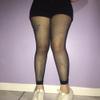 Abberrki Womens Sexy Fishnet Footless Tights High Waisted Net Footless Leggings (Footless # 4) view 3