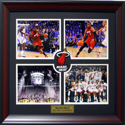 Framed Deluxe Basketball Miami 2012 Championship Collage SKU #3014