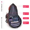 Bseash 50L Hiking Backpack, Water Resistant Lightweight Outdoor Sport Daypack Travel Bag for Camping Climbing Skiing Cycling (Red - No Shoe Compartment) view 3