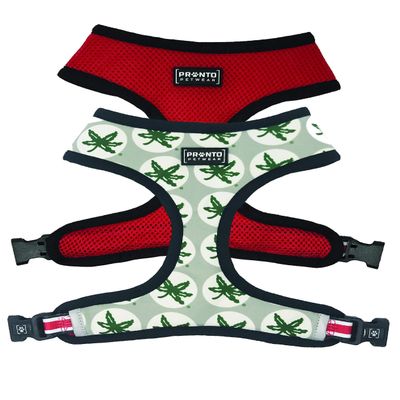 Pronto Petwear Ohio State | Buckeyes Football Stripe Reversible Pet Harness L