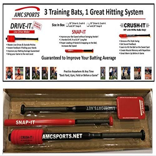 AMC Sports Drive-It Hitting System 3PC Training Bats (30)