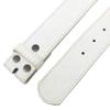 BC Belts Leather Belt Strap with Embossed Western Scrollwork 1.5" Wide with Snaps (White-S) view 3
