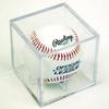 Baseball Square Cube Holder Display CASE with Stand view 1