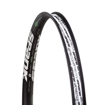 Spank Rim Vibrocore (Black, 27.5"/28H Disc) Clincher Rim, Optimized for Gravel, ASTM-5, Free Ride DH and All Mountain use,Lateral Stiffness and predictable handling