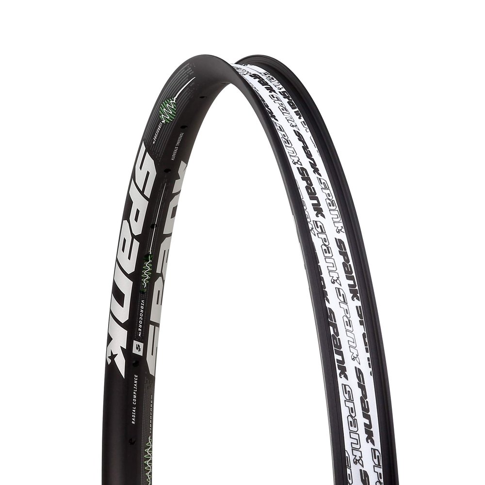 Spank Rim Vibrocore (Black, 27.5"/28H Disc) Clincher Rim, Optimized for Gravel, ASTM-5, Free Ride DH and All Mountain use,Lateral Stiffness and predictable handling