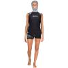 MARES Women's Ultra Skin - Sleeveless with Hood - She Dives UPF 50+ Water Sports Under Wetsuit & Drysuit Top, Black, Large view 1
