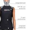 MARES Women's Ultra Skin - Sleeveless with Hood - She Dives UPF 50+ Water Sports Under Wetsuit & Drysuit Top, Black, Large view 2
