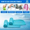 Sukeen 4pack Cooling Towel (40"x12"), Ice Towel,Soft Breathable Chilly Towel,Microfiber Towel for Yoga,Sport,Running,Gym,Workout,Camping,Fitness,Workout & More Activities view 3