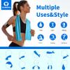 Sukeen 4pack Cooling Towel (40"x12"), Ice Towel,Soft Breathable Chilly Towel,Microfiber Towel for Yoga,Sport,Running,Gym,Workout,Camping,Fitness,Workout & More Activities view 4