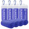 Sukeen 4 Pack Cooling Towel (40"x12"), Ice Towel, Soft Breathable Chilly Microfiber Sports Towel for Yoga, Sport, Running, Gym, Workout, Camping, Fitness, Workout & More Activities (Dark Blue) view 1