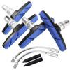 BASEEING Bike Brake Pads Brake Kit Brake Shoes Pads Cable Guide Protector 8 in One 70mm Bicycle V-Brake Pad Set Work with All Shimano Sram MTB V-Brake System 2pairs(4pcs) (Blue) view 1