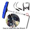 BASEEING Bike Brake Pads Brake Kit Brake Shoes Pads Cable Guide Protector 8 in One 70mm Bicycle V-Brake Pad Set Work with All Shimano Sram MTB V-Brake System 2pairs(4pcs) (Blue) view 4