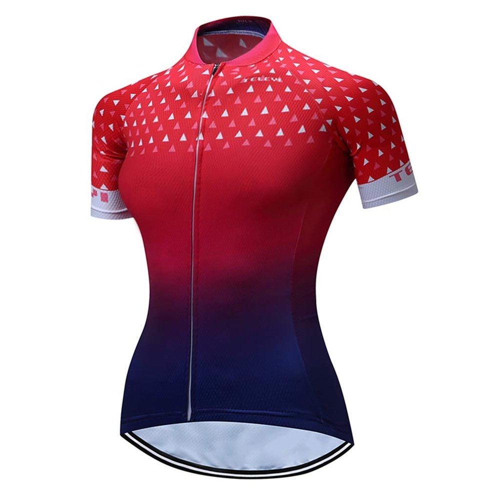 Women's Cycling Jersey Bike Short Sleeve Tops Quick Dry Bicycle Clothing for Sport