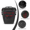 ROCKBROS Bike Pannier Waterproof 27L Large Capacity Bike Bag Rear Rack Waterproof for Grocery Touring Cycling Black*2 view 3