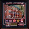 Baseball - Fenway Park Facade with World Series Patches Framed Picture SKU #2026 view 1