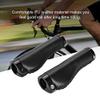 Alomejor Leather Grips Lock On Locking PU Handlebar Grips Grip Handle End Holding Locking Grips for BMX Mountain Bike(Black) view 4