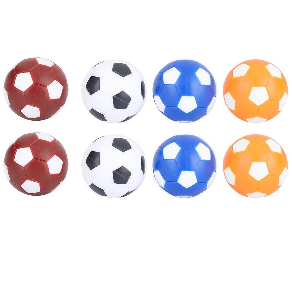 Mini Soccer Balls Foosballs Replacement Balls with Multiple Colors for Table Soccer Foosball 8PCS