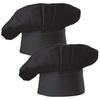 Hyzrz Chef Hat Set of 2 Pack Adult Adjustable Elastic Baker Kitchen Cooking Chef Cap (Black) view 1