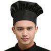 Hyzrz Chef Hat Set of 2 Pack Adult Adjustable Elastic Baker Kitchen Cooking Chef Cap (Black) view 4