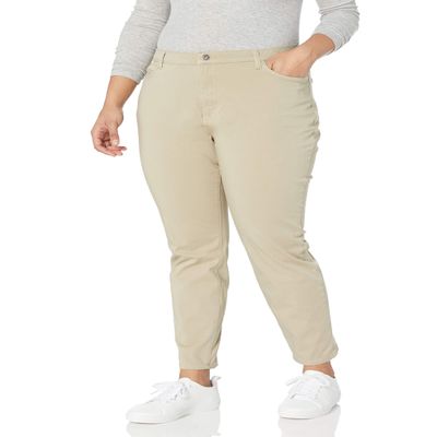 Dickies Women's Perfect Shape Twill Skinny 4 Pocket Pant Pants, Rinsed Oxford Stone, 2 RG