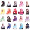 Muslim Simulation Silk Chiffon with Flash Hijab Headscarf (Purple) view 2
