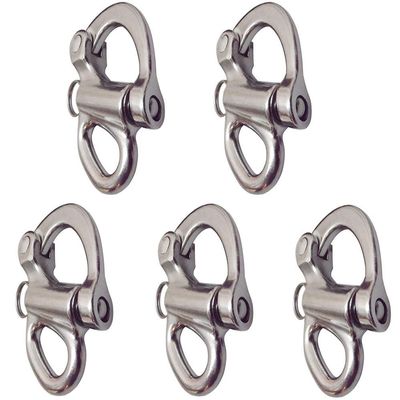 Prolinemax SS316 Stainless Steel Shackle Fixed Bail 2'' Fixed Eye Snap Shackle Fixeye