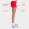 Soffe Women's Authentic Cheer Short, Red, X-Large (2-Pack) view 4
