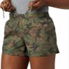 Columbia Women's Sandy River II Short, Cypress camo Print, Large x 3" Inseam view 3
