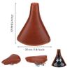 Saddle PU Leather Spring Saddle Comfort Seat Fits Mountain Road Exercise Bikes view 4