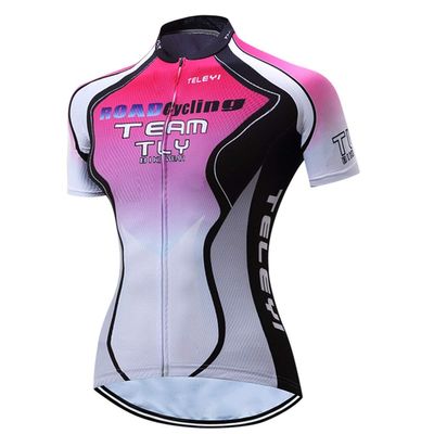 Women's Cycling Jersey Bike Short Sleeve Tops Quick Dry Bicycle Clothing for Sport