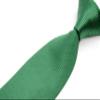 Geotae Zerun New Classic Solid Checks Paisley JACQUARD WOVEN Silk Men's Tie Necktie (Check Green) view 3