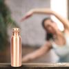 ANTIQUE HANDICRAFT HUB Pure Copper Water Bottle 32 oz Leak Proof Design Vessel Ayurveda Health Benefit Pitcher for Sport, Fitness, Yoga view 2