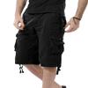 IDEALSANXUN Men's Casual Loose Fit Multi-Pockets Military Cargo Shorts (Carbon Black, 32) view 4