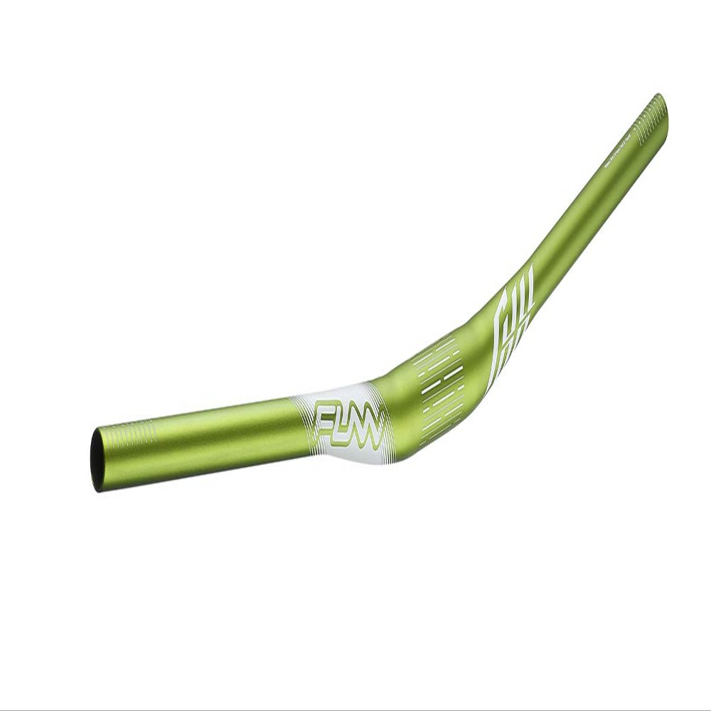 Funn Full On Mountain Bike Handlebar with Bar Clamp 35mm and Width 785mm, Tough and Lightweight Alloy Riser Handlebar for MTB, BMX and Road Bike, Rise 15mm MTB Handlebar (Green)