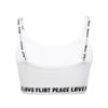 ACSUSS Children Big Girls Racer Back Dance Sports Bras Teens Yoga Gymnastics Workout Fitness Crop Tops Padded Bras Straps Ivory 12-14 view 2