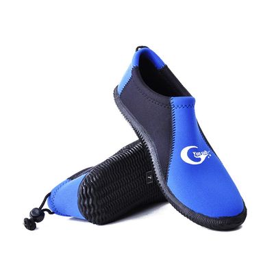 Dive Boots Neoprene Wetsuit Booties Scuba Diving Booties 3MM 5MM for Men Women, Fin Booties Quick-Dry Anti-Slip Water Sports Boots for Surfing Fishing Kayaking (3mm Blue, US Mens 6 / US Womens 7)