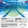 ARENA Unisex Cobra Ultra Swipe Racing Swim Goggles for Men and Women Swipe Anti-Fog Technology Polycarbonate Mirror Lens, Yellow Copper/White view 3
