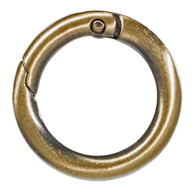 West Coast Paracord Metal Spring Gate O-Rings - Make Jewelry, Accessories, Apparel, and More (Bronze, 3/4 Inch - 25 Pack)