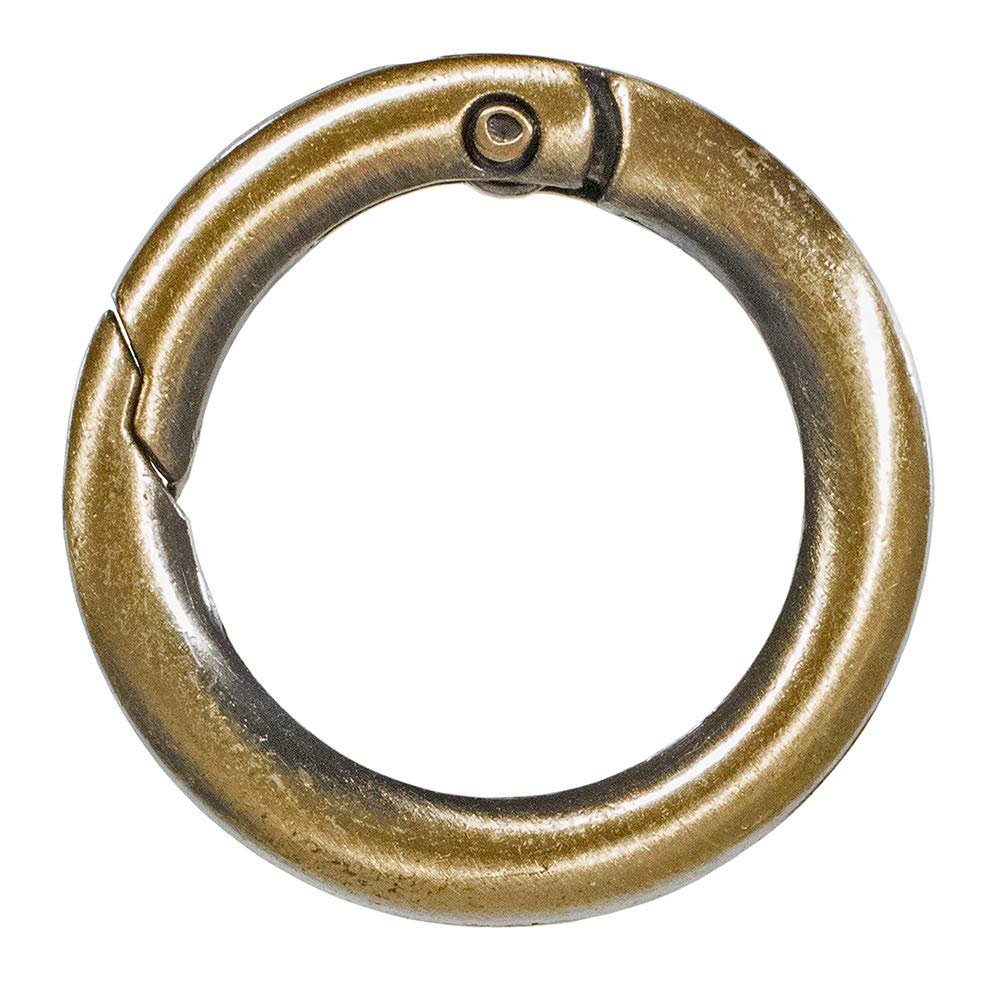 West Coast Paracord Metal Spring Gate O-Rings - Make Jewelry, Accessories, Apparel, and More (Bronze, 3/4 Inch - 25 Pack)