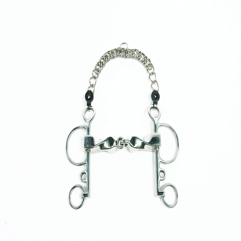 Metalab SS Jointed Twisted Pelham Bit 5.25