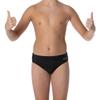 Flow Swim Briefs Boys Brief Style Swimsuit Sizes 21 to 32 in Black, Navy, and Blue (Black, 22 (21" - 22" Waist)) view 3