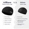 Firesara Fabric Swim Cap, High Elasticity Swimming Cap Keeps Hair Clean Breathable Fit Both Long Hair Short Hair, Swim Caps Woman Girls Men Kids One Size Hat view 3