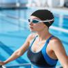 Firesara Fabric Swim Cap, High Elasticity Swimming Cap Keeps Hair Clean Breathable Fit Both Long Hair Short Hair, Swim Caps Woman Girls Men Kids One Size Hat view 4