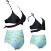 Baby Girls Swimsuits Mommy and Me Swimsuits 2 Pieces Family Matching Swimsuit Black Blue view 2