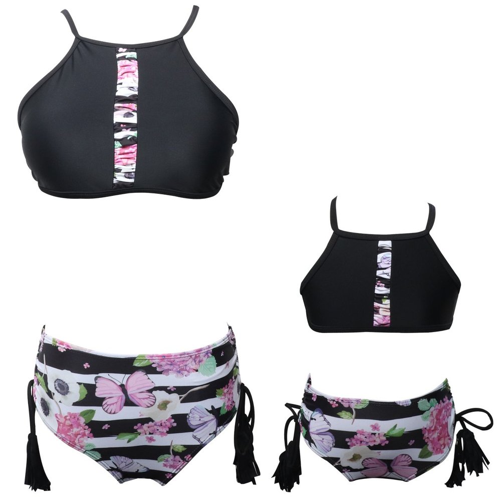 Baby Girls Swimsuits Mommy and Me Swimsuits 2 Pieces Family Matching Swimsuit