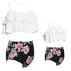 Baby Girls Swimsuits Mommy and Me Swimsuits 2 Pieces Family Matching Swimsuit White Black view 2