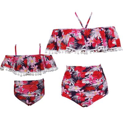 Baby Girls Swimsuits Mommy and Me Swimsuits 2 Pieces Family Matching Swimsuit
