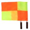 2PCS Soccer Football Linesman Referee Flags with Stainless Steel Rod for Sports Match Soccer Football Hockey trainninging view 1