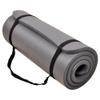 BalanceFrom All-Purpose 1-Inch Extra Thick High Density Anti-Tear Exercise Yoga Mat with Carrying Strap (Gray) view 1